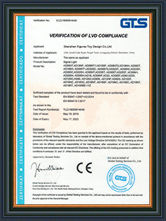 Loze Honor Certificate