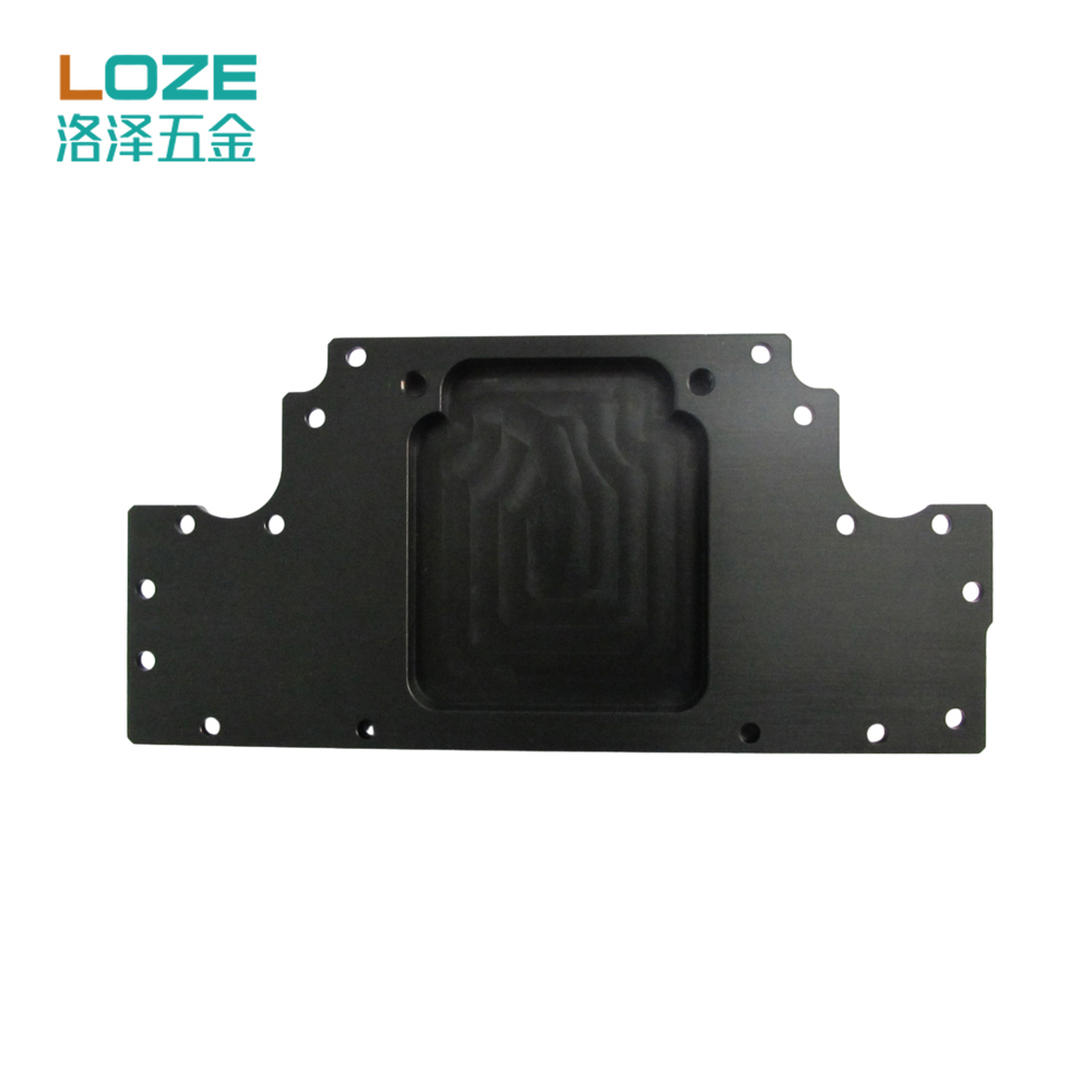 Adapter Plate CNC Machining Part China Supplier Custom High Precision AL5052 AL6061 Black Anodizing ALuminum Turning Parts